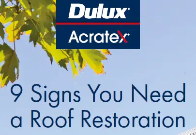 9 Signs Roof Restoration