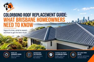 Colorbond roof replacement on a Brisbane residential home