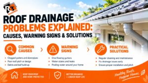 Roof drainage problems explained for Brisbane homes